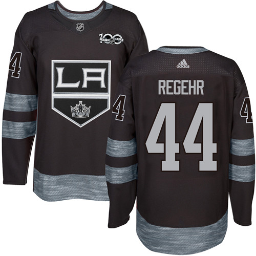 Adidas Kings #44 Robyn Regehr Black 1917-100th Anniversary Stitched NHL Jersey